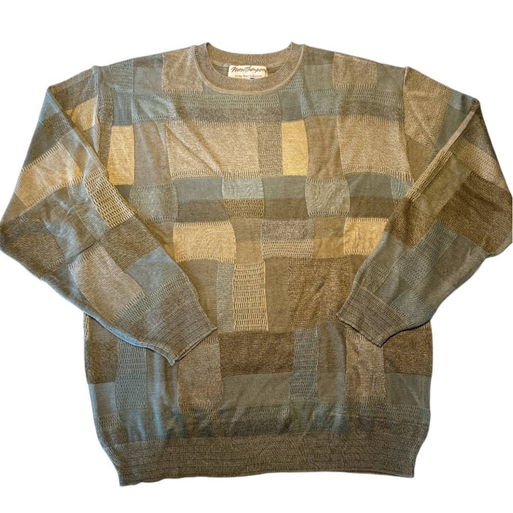 Norm Thompson Grandpa Sweater Large Vintage Y2K
